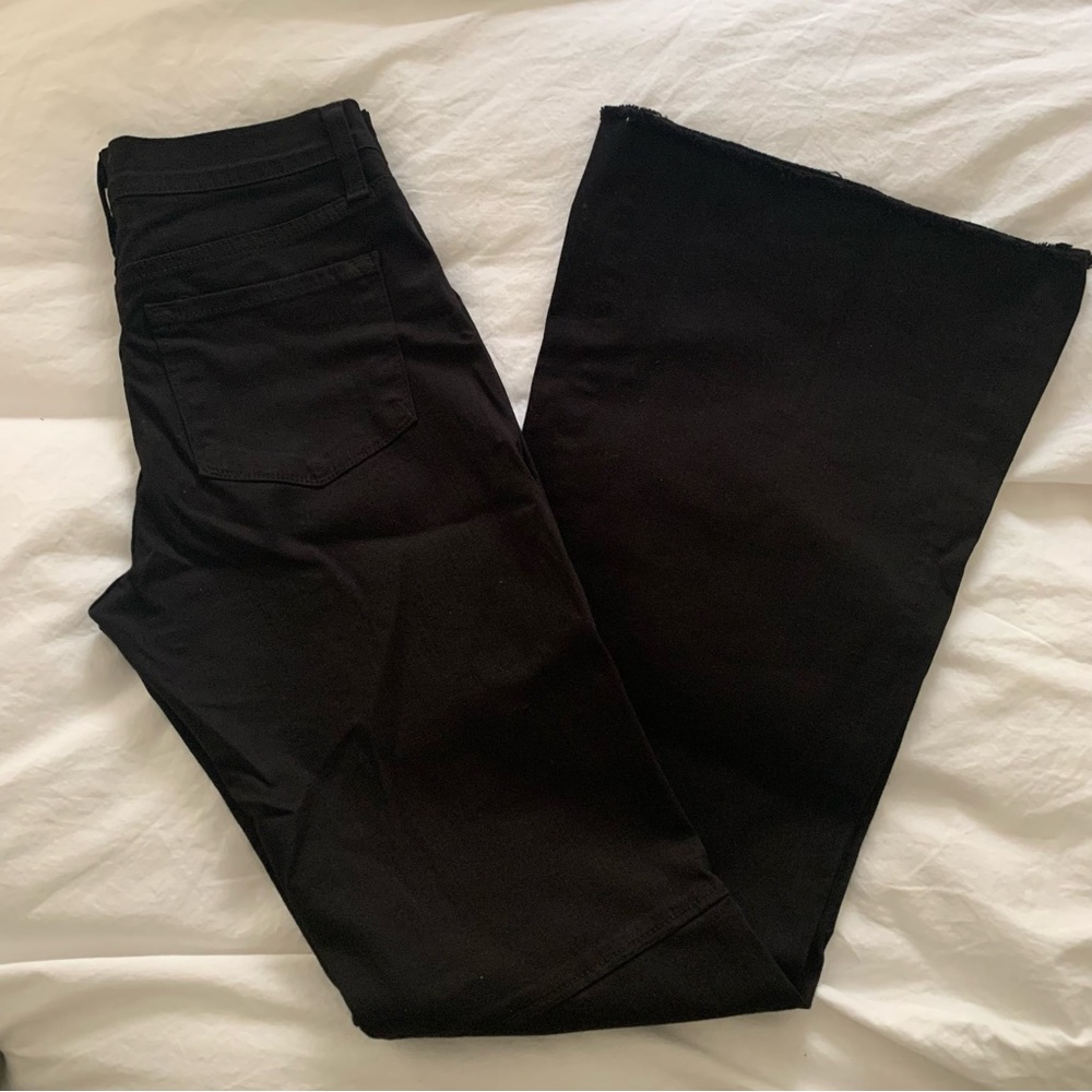 O2 Denim Black Bell Bottom Flares